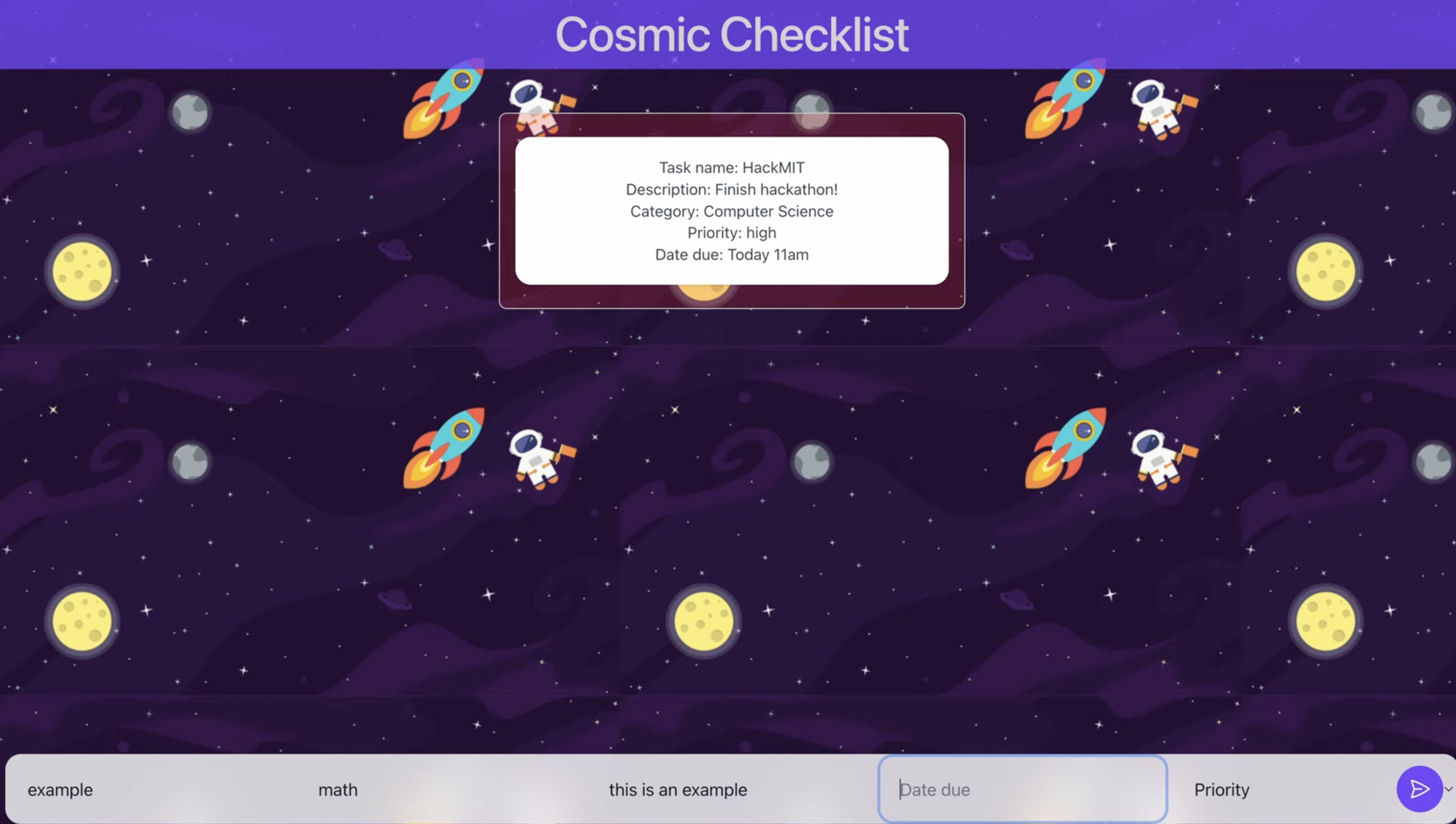 Cosmic Checklist