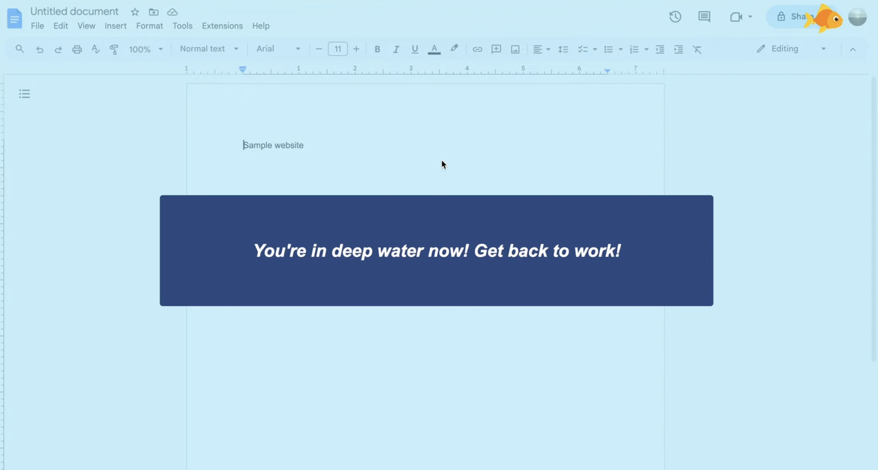 Productivity Under the Sea